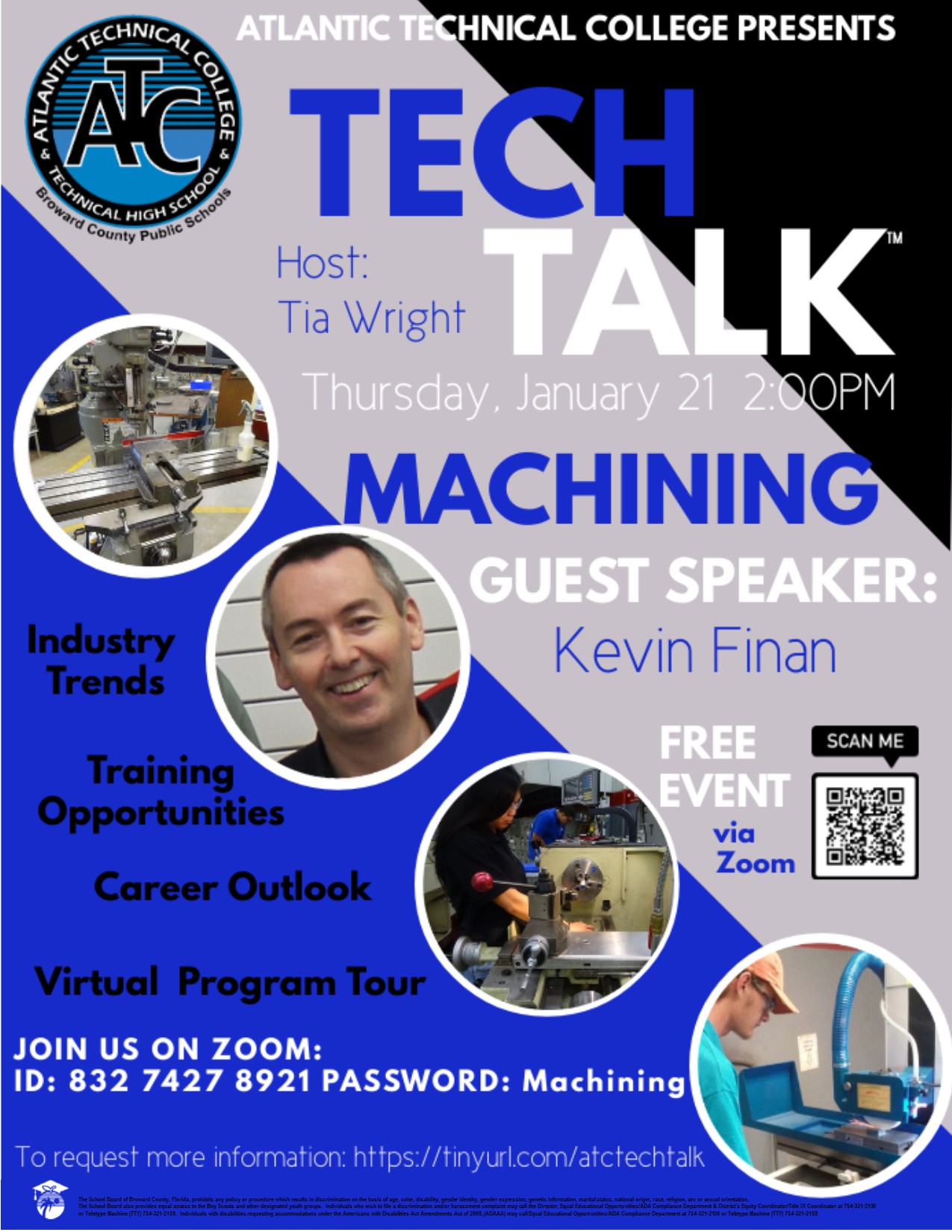 Machining tech talk flyer