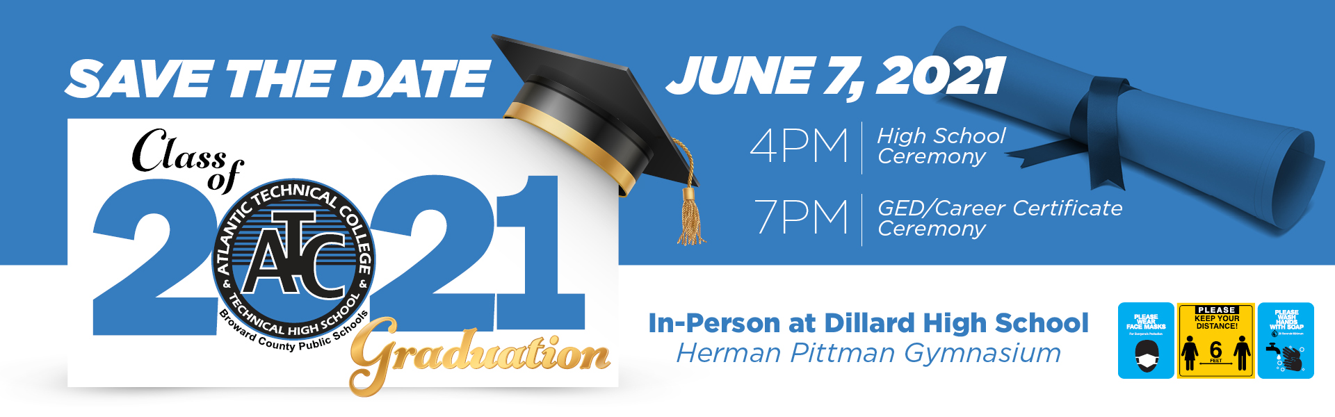 1615775-BCS-ATC-GraduationBanner2 Graduation June 7 in person at Dillard High