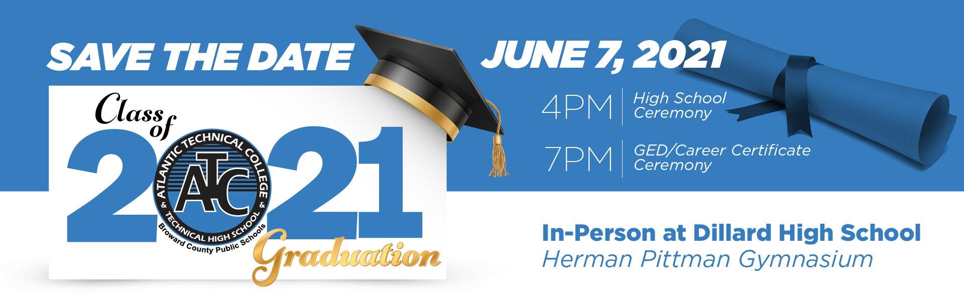 1615775-BCS-ATC-GraduationBanner2 Graduation June 7 in person at Dillard High