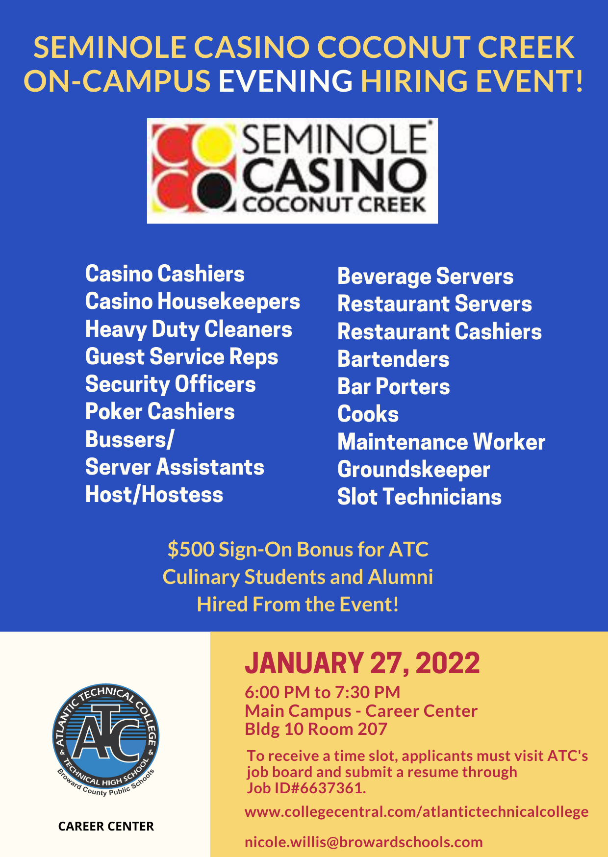 Seminole Coconut Creek Event