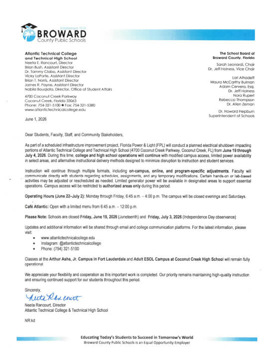 FPL Update letter